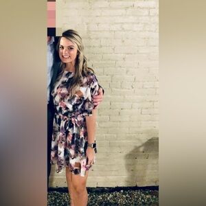 House of Harlow 1960 Pink and Purple Mini Dress